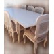 Jogo de mesa e 8 cadeiras estilo provençal 
